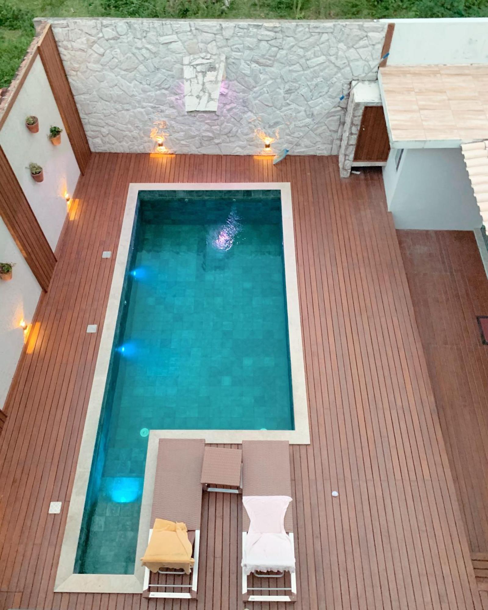 Casa com piscina e acesso a pé à Praia do Santinho Florianopolis Exterior foto