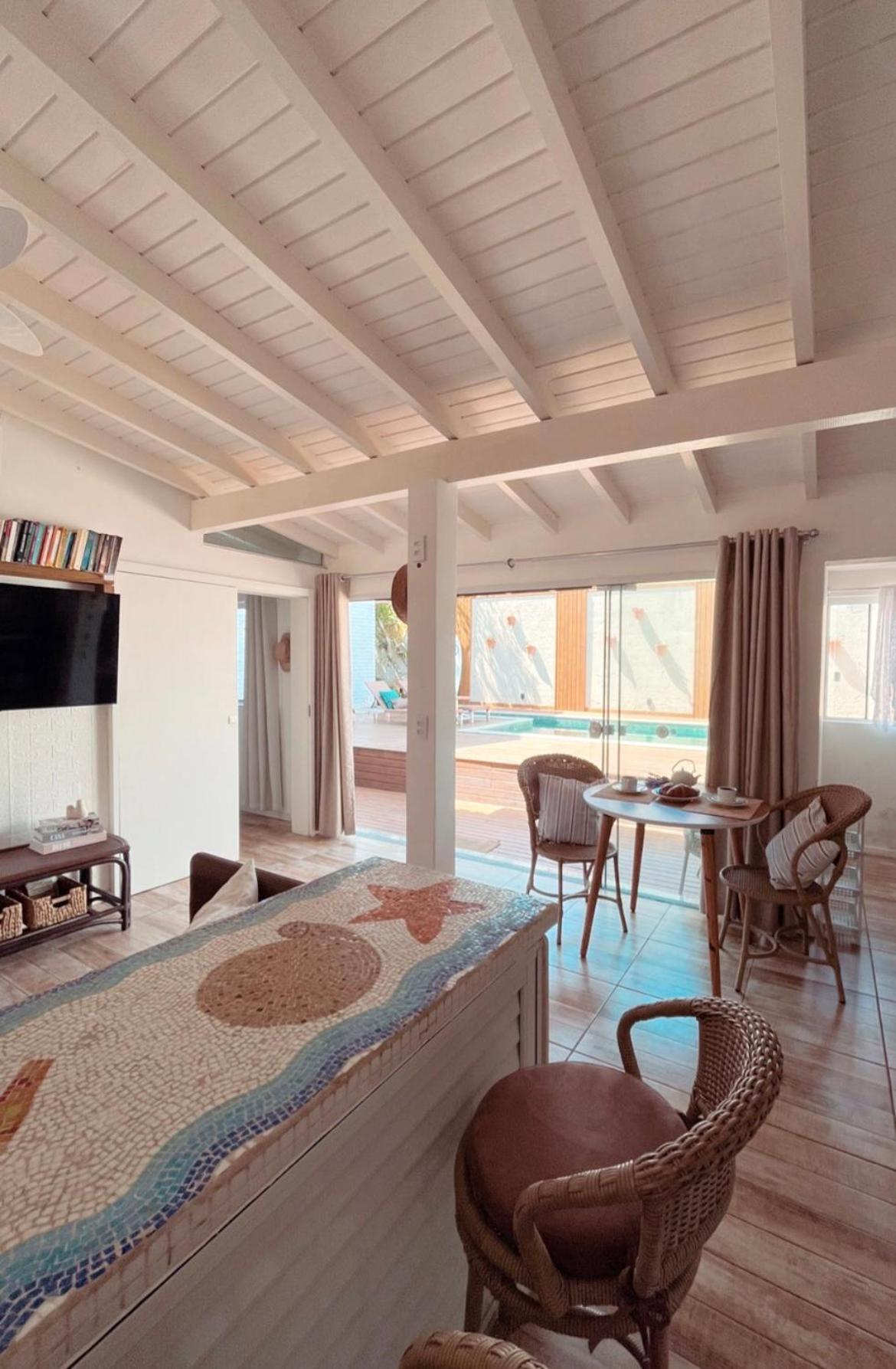 Casa com piscina e acesso a pé à Praia do Santinho Florianopolis Exterior foto