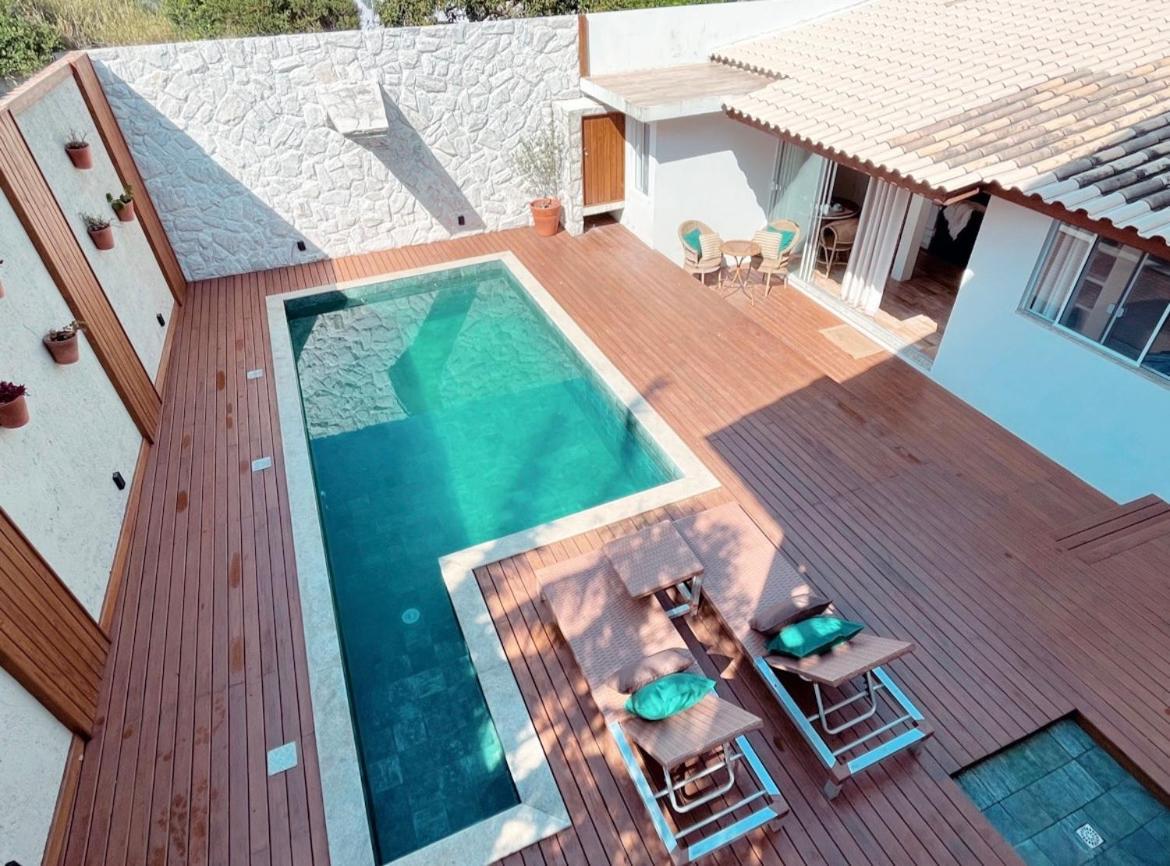 Casa com piscina e acesso a pé à Praia do Santinho Florianopolis Exterior foto